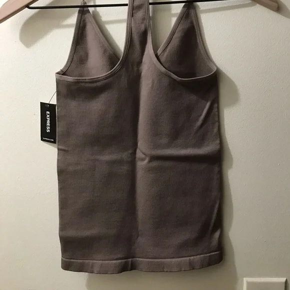 NWT Express Seamless Racerback Cami, Ribbed Bodycon, Elevated Basic Summer XS - Picture 3 of 10